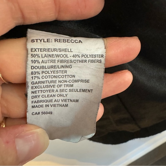 Twik Peacoat Jacket Wool Blend / Black / S - Picture 10 of 10